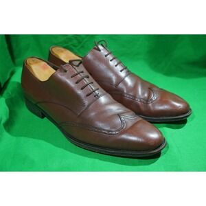 Vintage Gucci Mens Wingtip Dress Shoes Brown Leather Mens US 12 D